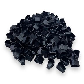 Coffin Shaped Tattoo Ink Cups Medium #13 100pcs Plastic Disposable Tattoo Ink Tattoo Permanent Makeup Container Cap Tattoo Accessory,Tattoo Ink,Tattoo Supplies,Tattoo Kits (BLACK SPARKLE)