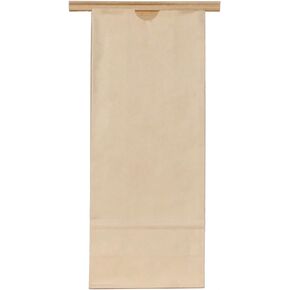AwePackage 1 lbs(16 oz) Kraft Paper Grease Resistant Tin Tie Bag (100)