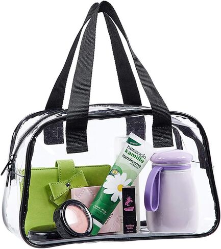 حقيبة Eland Clear Tote Bag معتمدة من الاستاد، محفظة صغيرة شفافة لصالة الألعاب الرياضية أو العمل أو السفر أو الحفلات الموسيقية in Kuwait