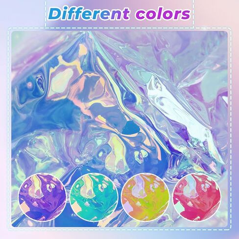 2 حزمة 12 × 12 × 6 بوصة الهولوغرام واضحة حمل الحقائب البلاستيكية البلاستيكية حمل حقيبة مع مقابض شفافة قزحي الألوان الأيدي أكياس السائبة المعتمدة ملعب واضح حمل الحقائب للعمل الشاطئ الغداء الرياضة والحفلات الموسيقية in Kuwait