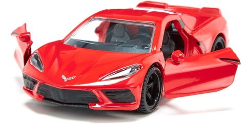 Siku 2359, Chevrolet Corvette Stingray, Toy car, 1:50, Metal/Plastic, Red, Opening Bonnet and Doors, Interchangeable Wheels in Saudi Arabia