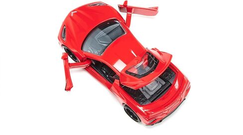 Siku 2359, Chevrolet Corvette Stingray, Toy car, 1:50, Metal/Plastic, Red, Opening Bonnet and Doors, Interchangeable Wheels in Saudi Arabia