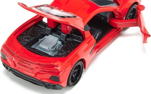 Siku 2359, Chevrolet Corvette Stingray, Toy car, 1:50, Metal/Plastic, Red, Opening Bonnet and Doors, Interchangeable Wheels in Saudi Arabia