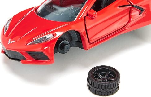 Siku 2359, Chevrolet Corvette Stingray, Toy car, 1:50, Metal/Plastic, Red, Opening Bonnet and Doors, Interchangeable Wheels in Saudi Arabia