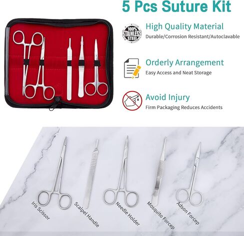 Dental Oral Practice Kit - Dental Training Kit with 4 Soft Silicone Oral Pad - 25 Pcs Set Practice Kit for Dentist Practice & Assistant Student Training in Saudi Arabia