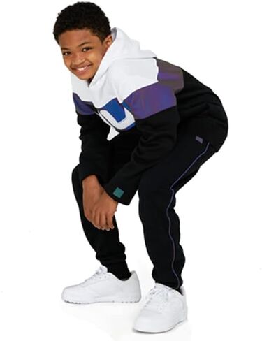 سويت شيرت من الصوف المصقول بغطاء للرأس للجنسين للأولاد والبنات من Fila Heritage مع غطاء للرأس ملابس أطفال in Saudi Arabia