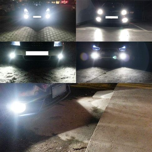 Boodled 9-30V 1200LM 880 890 892 893 899 LED مصابيح ضباب LED فائقة السطوع 4014 30-SMD رقائق LED بديلة لمصابيح الضباب أو مصابيح DRL، 6000K-6500K، زينون أبيض (عبوتان). in Kuwait