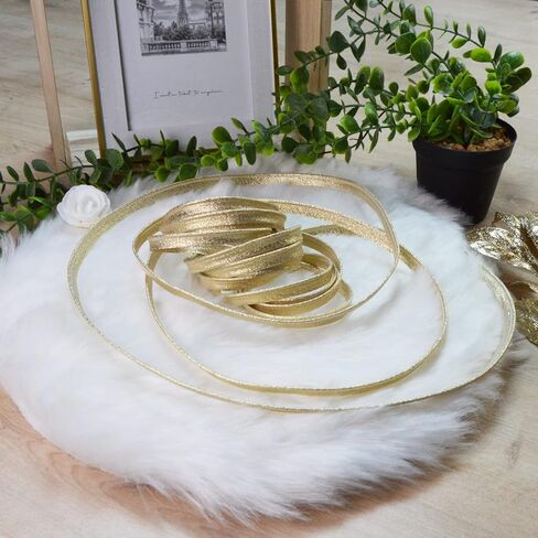 زخرفة أنابيب معدنية ذهبية أو فضية - جودة جميلة - سلك لحام حواف الأنابيب - سلك أنابيب لوركس للوسائد أو الوسائد أو الملابس (بمقدار 5.46 ياردة، فضي) in Kuwait