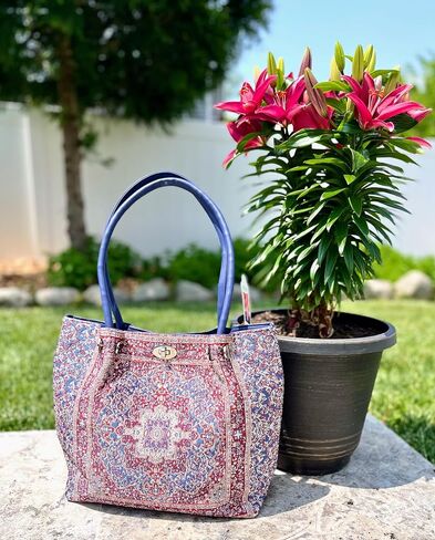 Vegan Tote Bag (Blue) in Saudi Arabia