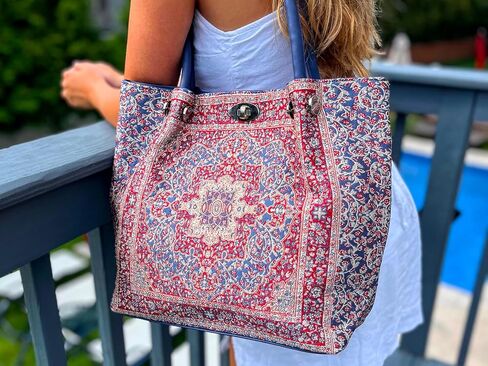 Vegan Tote Bag (Blue) in Saudi Arabia