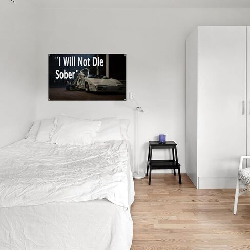 I Will Not D-ie Sober Funny Tapestry 3X5 Feet Retro Tapestry Poster Durable Wall Tapestry Popular Art Home Decoration in Saudi Arabia