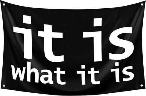 Funny Tapestry with the Slogan 'it is what it is' Meme Tapestry 3x5 Feet for Bedroom Living Room Decor College Dorm Room Indoor & Outdoor Decoration in Saudi Arabia