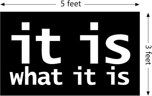 Funny Tapestry with the Slogan 'it is what it is' Meme Tapestry 3x5 Feet for Bedroom Living Room Decor College Dorm Room Indoor & Outdoor Decoration in Saudi Arabia