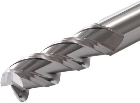 5 قطعة 1/8 "نهاية مطحنة بت عرقوب كربيد 3 المزامير نهاية مطحنة لقطع الألومنيوم ، CNC دوامة راوتر بت الملحقات 3 بوصة طويلة in Kuwait
