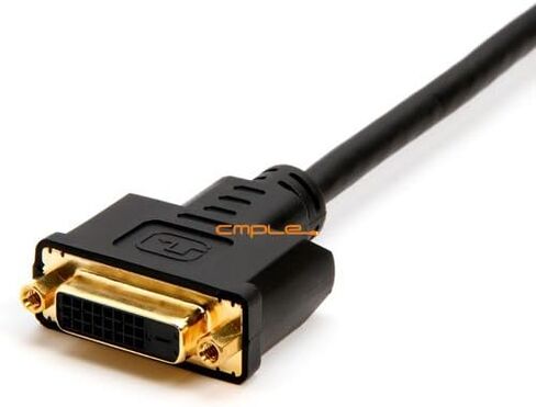 Cmple - كابل تمديد DVI-D مزدوج الوصلة DVI سلك موسع HDTV ذكر إلى أنثى كابل شاشة - 15 قدم in Saudi Arabia