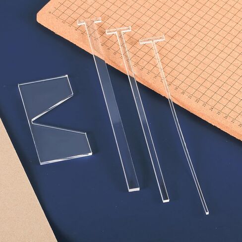 4pcs Book Cover Guide Tools, Transparent Book Binding Kits Acrylic Clear Bookbinding Guide Template Cutter Convenient Scrapbooking Cover Tool for Album, Journal, Planner, Handbook in Saudi Arabia