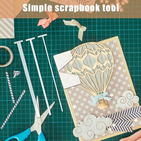 4pcs Book Cover Guide Tools, Transparent Book Binding Kits Acrylic Clear Bookbinding Guide Template Cutter Convenient Scrapbooking Cover Tool for Album, Journal, Planner, Handbook in Saudi Arabia
