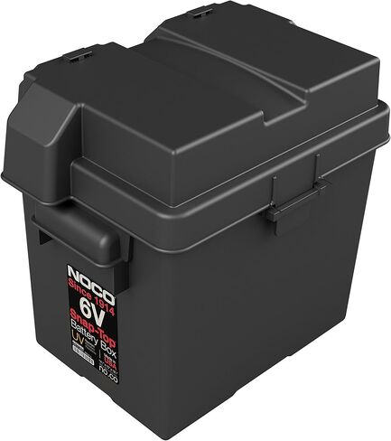 صندوق بطارية NOCO Snap-Top HM306BKS، صندوق بطارية مقاوم للماء خارجي 6 فولت للبطاريات البحرية والسيارات والمركبات الترفيهية والقوارب والتخييم ومقطورة السفر in Kuwait