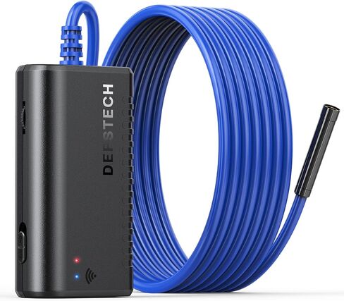 DEPSTECH Wireless Endoscope, IP67 Waterproof WiFi Borescope Inspection 2.0 Megapixels HD Snake Camera for Android and iOS Smartphone, iPhone, iPad, Samsung -Black(11.5FT) in Saudi Arabia