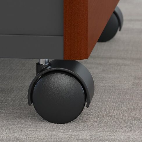 خزانة ملفات متدحرجة من سلسلة Bush Business Furniture Series C ذات درجين في Hansen Cherry - مخزنة للمستندات المتنقلة للمنزل أو المكتب الاحترافي in Kuwait
