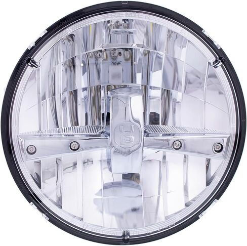 United Pacific 31391 ULTRALIT 5 مصباح LED عالي الطاقة مقاس 7 بوصات، مصباح أمامي مزدوج الوظيفة، عاكس معزز، هيكل متين مضاد للاهتزاز - وحدة واحدة in Kuwait