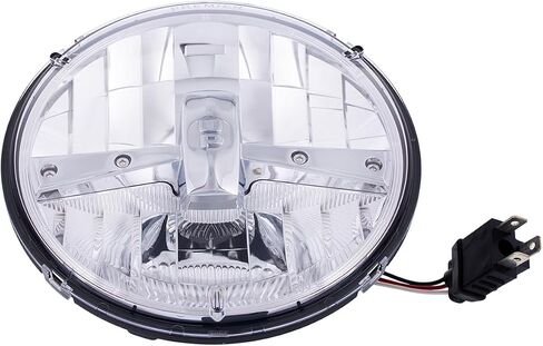 United Pacific 31391 ULTRALIT 5 مصباح LED عالي الطاقة مقاس 7 بوصات، مصباح أمامي مزدوج الوظيفة، عاكس معزز، هيكل متين مضاد للاهتزاز - وحدة واحدة in Kuwait