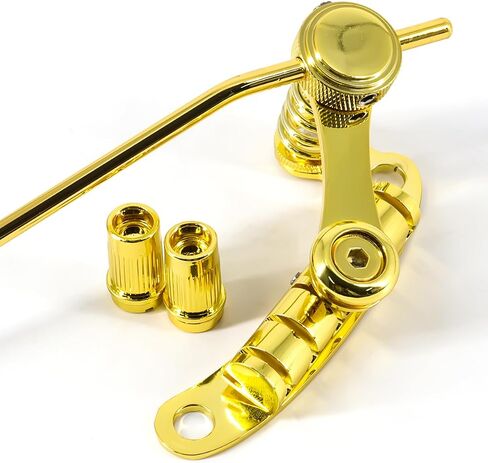 Electric Guitar Vibrato Tailpiece Tremolo Bridge and Tune-O-Matic Roller Guitar Bridge Fit for LP SG Style Guitar (gold) in Saudi Arabia