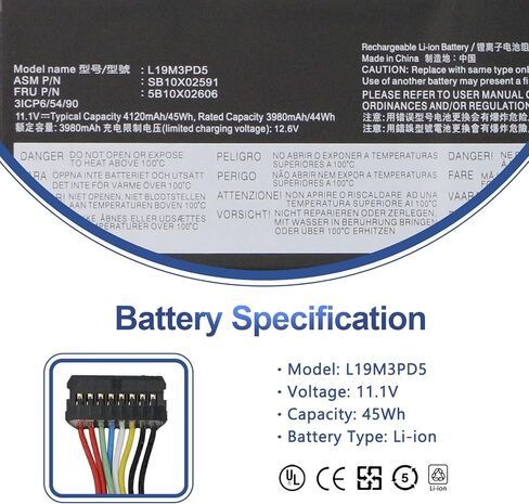 L19M3PD5 L19C3PD5 L19L3PD5 Laptop Battery for Lenovo ThinkPad E14 E15 2020 2021 2022 2nd 3rd 4th Gen 2 3 4 G2 G3 G4 20T8 20TD 20YG 20YJ 20TA 20T6 20Y7 20YD 20YE 20YF 21E3 21E4 21EC 21EB L20M3PD4 in Saudi Arabia