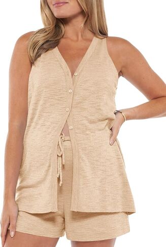Imily Bela Womens Maternity Nursing Pajama Sets Tank Tops Shorts Set 2 Piece Pregnancy PJS Sleepwear in Saudi Arabia