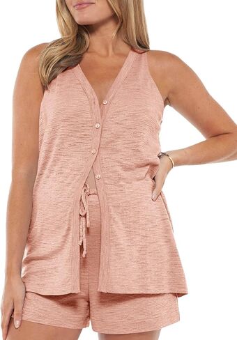 Imily Bela Womens Maternity Nursing Pajama Sets Tank Tops Shorts Set 2 Piece Pregnancy PJS Sleepwear in Saudi Arabia