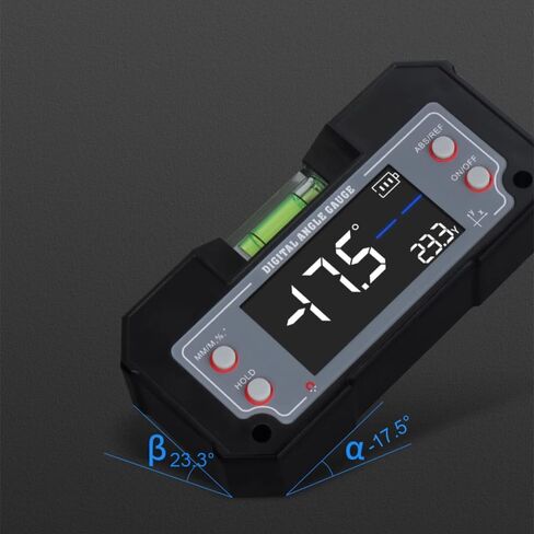 مقياس زاوية رقمي لضبط مستوى الفقاعات ومقياس الميل ومقياس XY ومنحدر محور XY لأدوات شفرة المنشار لأعمال النجارة وقاعدة مغناطيسية قوية بقياسات 4 * 90 و2 * 40 درجة مع تصنيف IP54 للإضاءة الخلفية in Kuwait