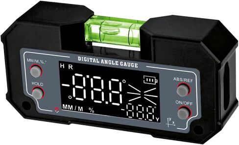 مقياس زاوية رقمي لضبط مستوى الفقاعات ومقياس الميل ومقياس XY ومنحدر محور XY لأدوات شفرة المنشار لأعمال النجارة وقاعدة مغناطيسية قوية بقياسات 4 * 90 و2 * 40 درجة مع تصنيف IP54 للإضاءة الخلفية in Kuwait