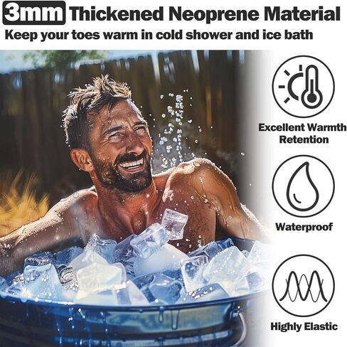 Ice Bath Toe Covers,Ice Bath Socks,Cold Plunge Warmers Socks for Ice Bath Accessories,Cold Plunge Tub Accessories in Saudi Arabia