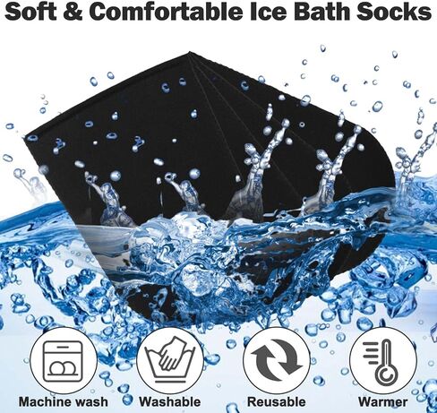 Ice Bath Toe Covers,Ice Bath Socks,Cold Plunge Warmers Socks for Ice Bath Accessories,Cold Plunge Tub Accessories in Saudi Arabia