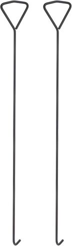 2pcs 39.4" Manhole Hook Versatile Manhole Cover Lifter Heavy Loading Carbon Steel Lid Puller With Rotated Handle for Manhole Covers & Storm Drain Cover, Black in Saudi Arabia