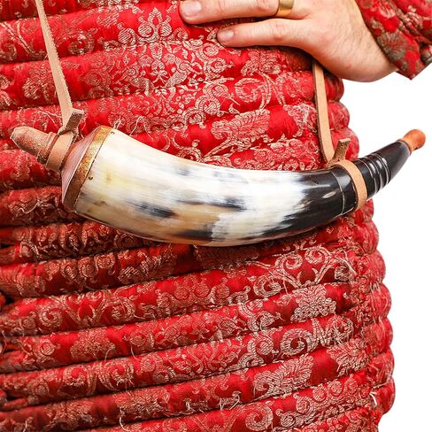 قرن مسحوق منحوت يدويًا من Mythrojan، قرن مسحوق أسود للبنادق، ملحقات إعادة تمثيل الحرب الأهلية، قرن مسحوق بندقية مع حزام، نسخة طبق الأصل من لوازم تحميل الكمامة، إعادة تمثيل رجل الجبل in Kuwait