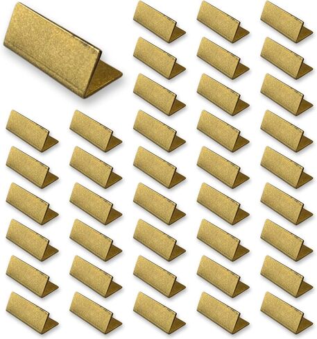 Place Card Holders Gold Brass 20Pcs Wide Size Vintage Finish Table Card Holder Antique Small Table Card Stands Memo Price Tags Reception Party Photo in Saudi Arabia