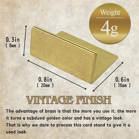 Place Card Holders Gold Brass 20Pcs Wide Size Vintage Finish Table Card Holder Antique Small Table Card Stands Memo Price Tags Reception Party Photo in Saudi Arabia
