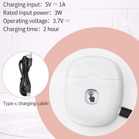 Automatic Electric Nail Clipper with 3-Speeds Levels and Nail Clip Storage, LCD Light, Safety Nail Clipper, USB Rechargeable Suitable for Babies,Children, Adults and Seniors(White) in Kuwait