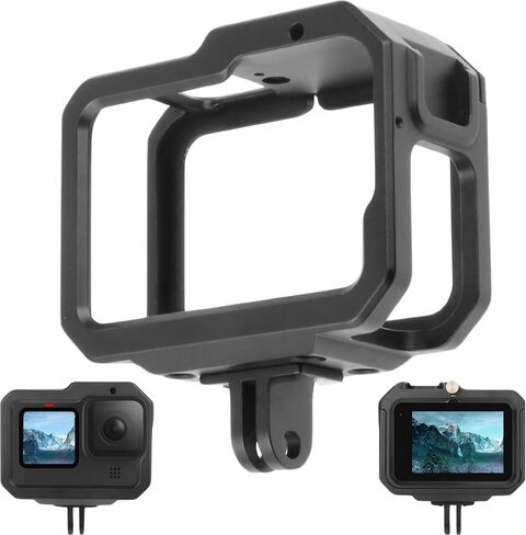 حافظة من الألومنيوم لكاميرا GoPro Hero 12/11/10/9، قفص معدني متين مع غطاء منزلق، قفص فيديو بإطار معدني قوي للحماية in Kuwait
