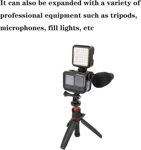 حافظة من الألومنيوم لكاميرا GoPro Hero 12/11/10/9، قفص معدني متين مع غطاء منزلق، قفص فيديو بإطار معدني قوي للحماية in Kuwait