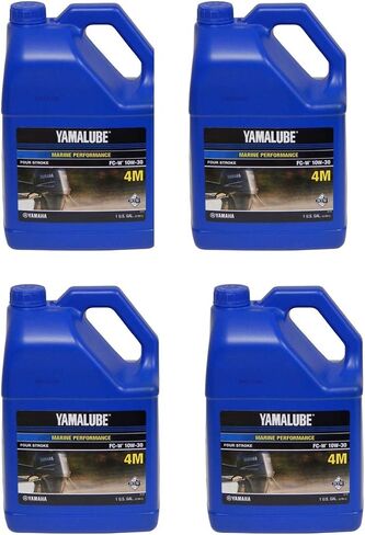 Yamaha ACC-Y4M10-30-04 10W30 Marine Fc-W 4Gl/Case; New # LUB-10W30-FC-04 Made by Yamaha in Saudi Arabia