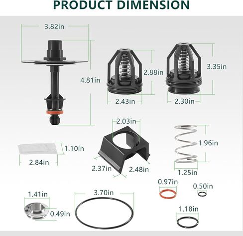 0887794 009M2 1-1/4" - 1-1/2" طقم إصلاح إجمالي لمنطقة الضغط المنخفض، للسلسلة 009M2/LF & 4000BM2، التجنيب 0887794 887794 RK 009M2-T in Saudi Arabia