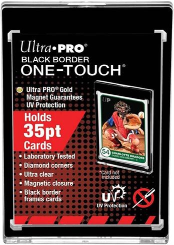 ملحقات تخزين البطاقات حامل مغناطيسي Ultra Pro بلمسة واحدة - حدود سوداء 35pt (5 عبوات) SW in Saudi Arabia