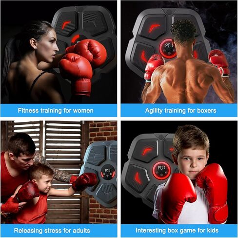 آلة الملاكمة الموسيقية آلة الملاكمة الذكية المثبتة على الحائط آلة تمرين الموسيقى الملاكمة اللكم حصيرة معدات تدريب الملاكمة المنزلية in Kuwait