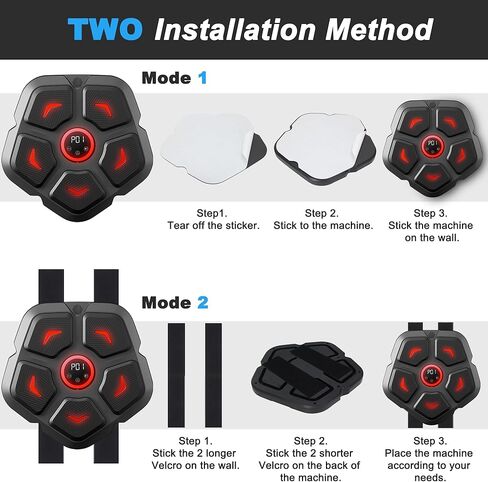 آلة الملاكمة الموسيقية آلة الملاكمة الذكية المثبتة على الحائط آلة تمرين الموسيقى الملاكمة اللكم حصيرة معدات تدريب الملاكمة المنزلية in Kuwait