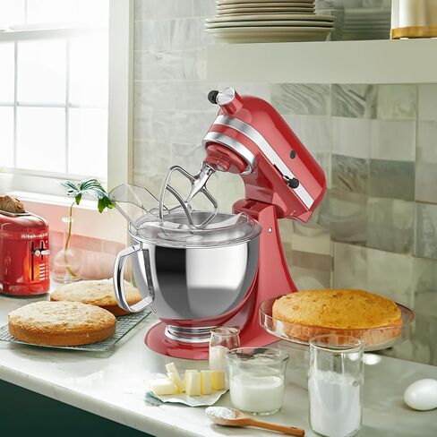 Pouring Shield for KitchenAid 4.5-5QT Mixer Bowl(Stainless Steel, Glass, Ceramic) - Secure Fit Splash Guard for KitchenAid Tilt-Head Stand Mixers and Dishwasher Safe in Kuwait