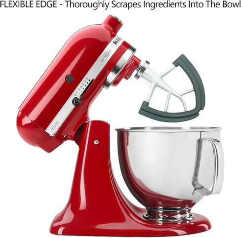 Flex Edge Beater for KitchenAid 4.5/5 QT Tilt Head Stand Mixer Fits 4.5-5 Quart Bowls,With Silicone Edges For Kitchen Aid Accessories and Attachments,Black in Saudi Arabia