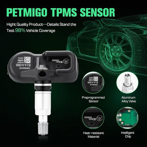 مستشعر مراقبة ضغط الإطارات مستشعر TPMS 315 ميجاهرتز لسيارة Toyota Avalon Camry Corolla Prius Sienna، لاستبدال Lexus RX350 RX450h 2012-2015 لـ 42607-52020 42607-06020 42607-30060 PMV-C010 in Kuwait