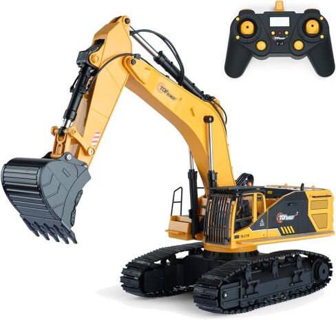 لعبة حفار توب ريس 22 قناة كاملة الوظائف للتحكم عن بعد 〡مركبات البناء للأولاد بمقياس 1:50〡جهاز إرسال 2.4 جيجا هرتز ومجرفة معدنية〡هدية مثالية للأولاد والبنات - TR 211K in Kuwait